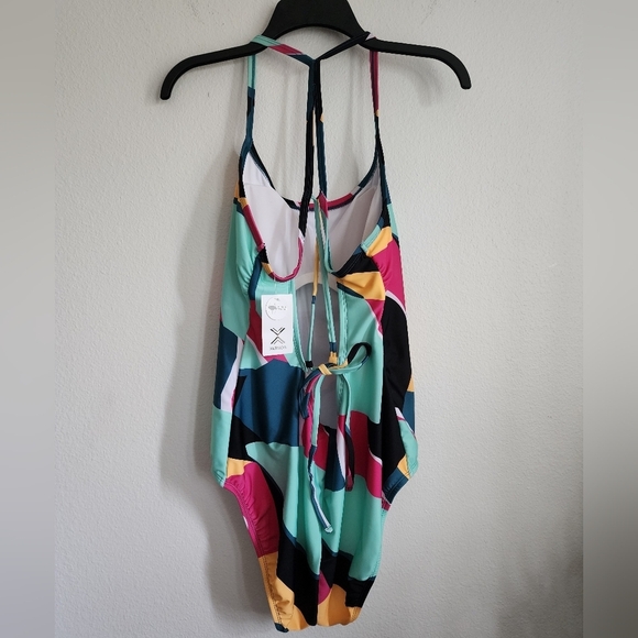 Xersion One Piece Removable Padded Cups Adjustable Back Swimsuit Sz XXL (NWT) - Picture 5 of 12